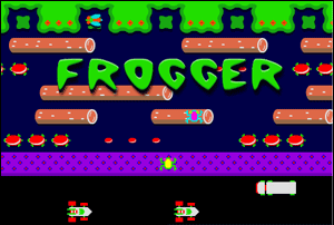 Frogger-Spielszene